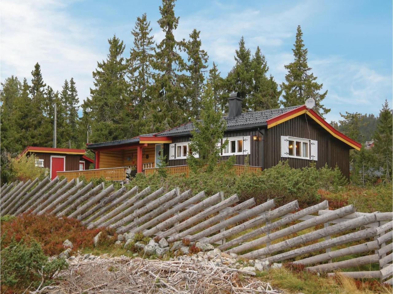 3 Bedroom Stunning Home In Sjusjoen Exterior photo